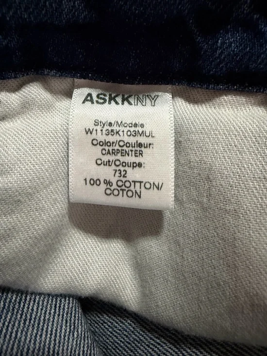 ASKK NY Carpenter Mammoth In Mulholland Paint Splatter Wide Leg High Rise Crop - Picture 10 of 10